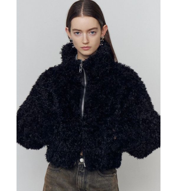 EMODA「シングルミニボアブルゾン」|ブルゾン・スタジャン|