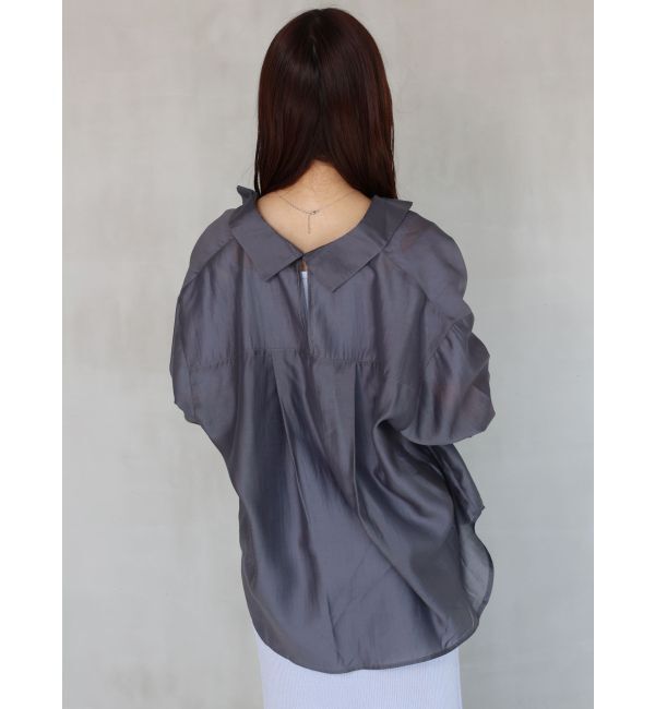 MERCURYDUO「バックスリットシアーシャツ」|シャツ・ブラウス|
