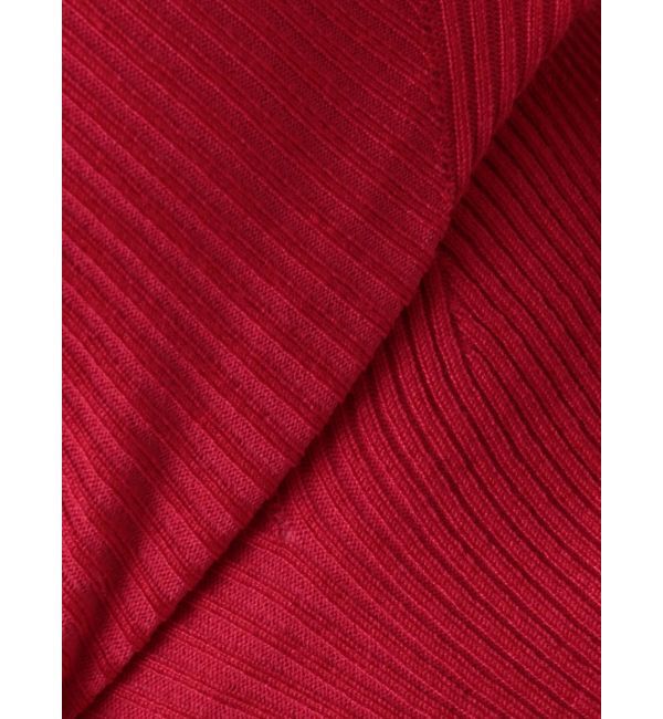 MERCURYDUO「2WAYオフショルZIPロングスリーブニット」|ニット・セーター|