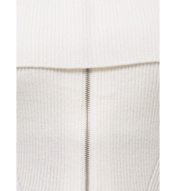 MERCURYDUO「2WAYオフショルZIPロングスリーブニット」|ニット・セーター|