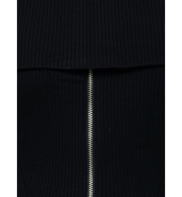 MERCURYDUO「2WAYオフショルZIPロングスリーブニット」|ニット・セーター|