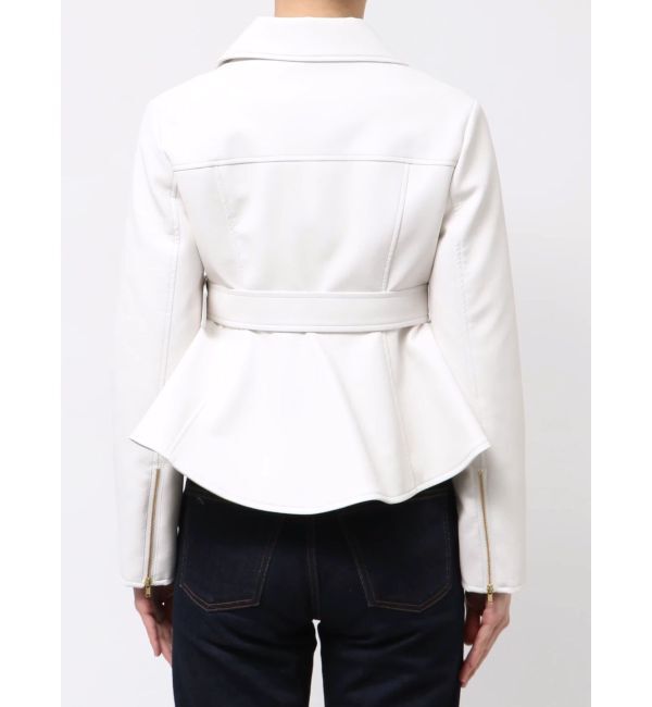 MERCURYDUO「ペプラムライダースジャケット」|ライダースジャケット|