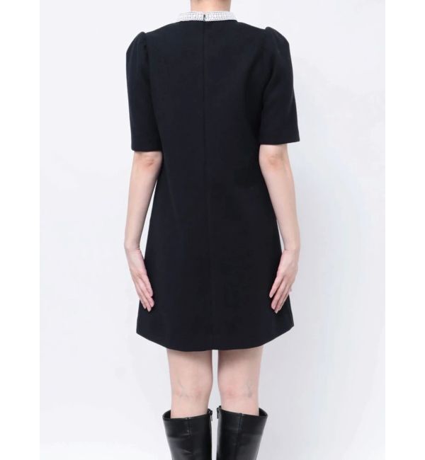 MERCURYDUO「バイカラーレースミニワンピース」|ワンピース|