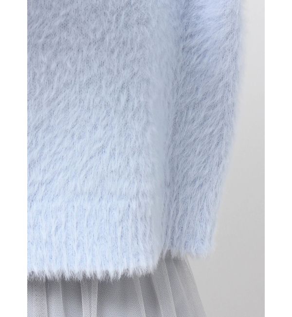 MERCURYDUO「ミニシャギーハーフジップニット」|ニット・セーター|