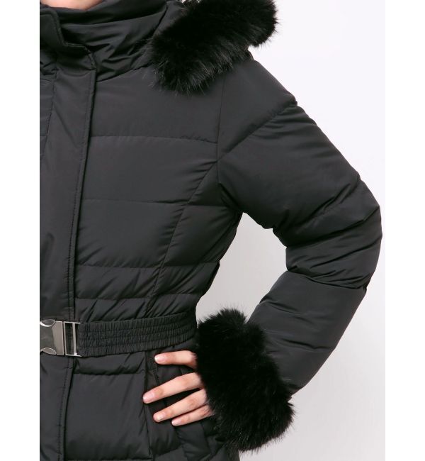 MERCURYDUO「フェイクファー付きアライドロングダウン」|ダウン|