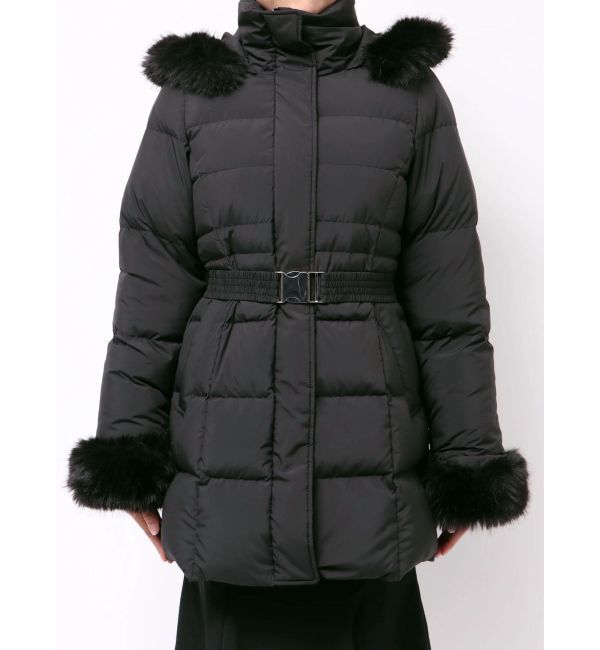 MERCURYDUO「フェイクファー付きアライドロングダウン」|ダウン|