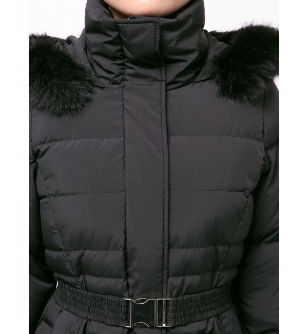 MERCURYDUO「フェイクファー付きアライドロングダウン」|ダウン|