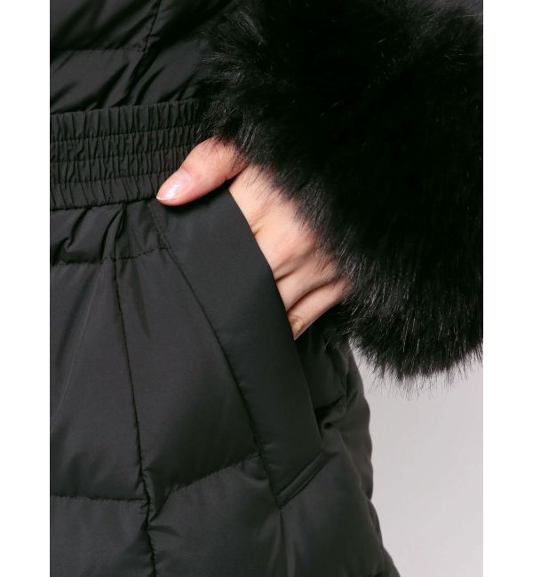 MERCURYDUO「フェイクファー付きアライドロングダウン」|ダウン|