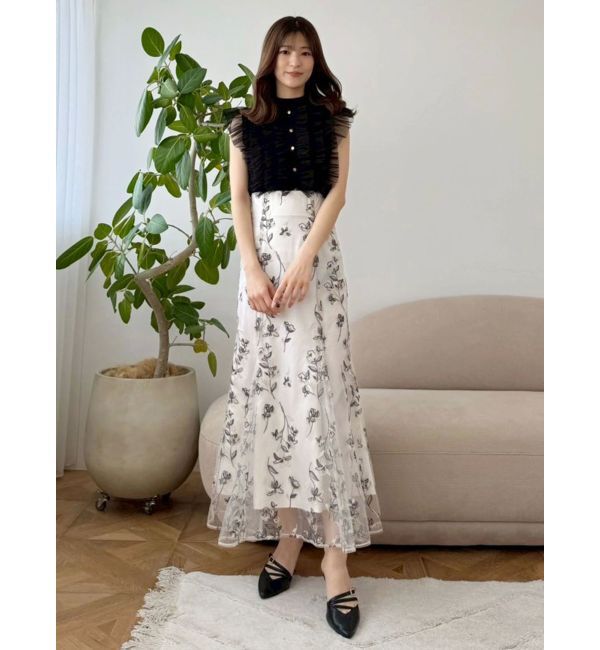 MERCURYDUO「エンブロイダリーマーメイドスカート」|スカート|