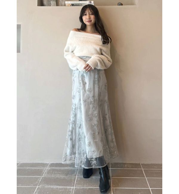 MERCURYDUO「エンブロイダリーマーメイドスカート」|スカート|