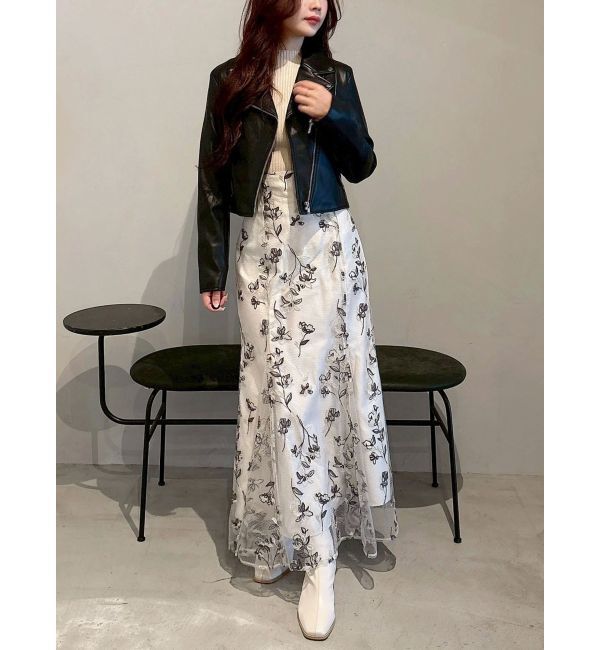 MERCURYDUO「エンブロイダリーマーメイドスカート」|スカート|