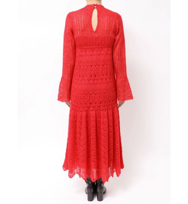 MERCURYDUO「モヘヤニットスカシアミワンピース」|ワンピース|