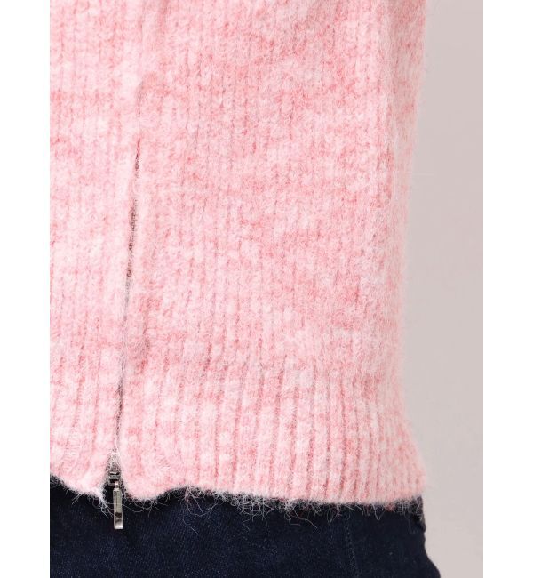 MERCURYDUO「アシメZIPオーバーニット」|ニット・セーター|