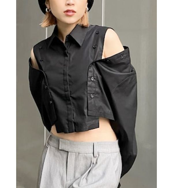 MURUA「2WAYシャツ」|シャツ・ブラウス|ブラック