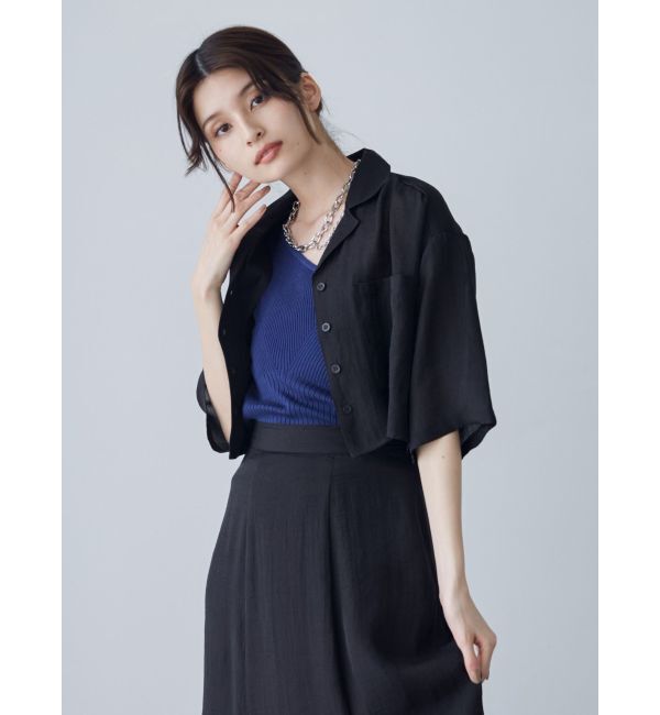 MURUA「オープンカラーシアーシャツ」|シャツ・ブラウス|