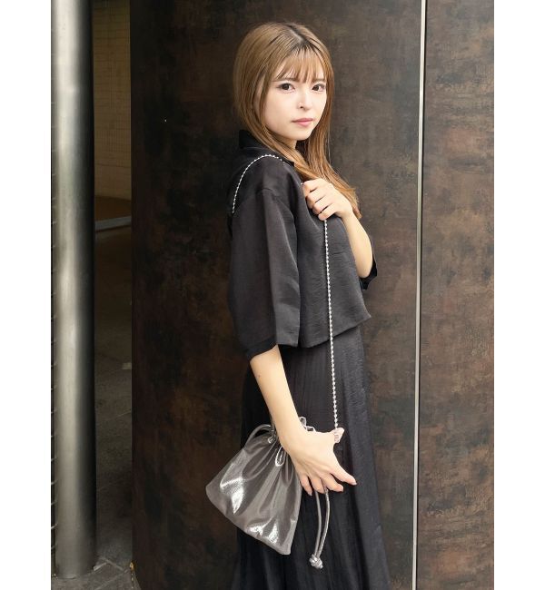 MURUA「オープンカラーシアーシャツ」|シャツ・ブラウス|