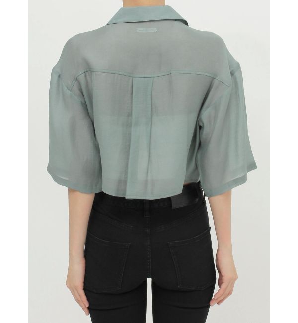 MURUA「オープンカラーシアーシャツ」|シャツ・ブラウス|