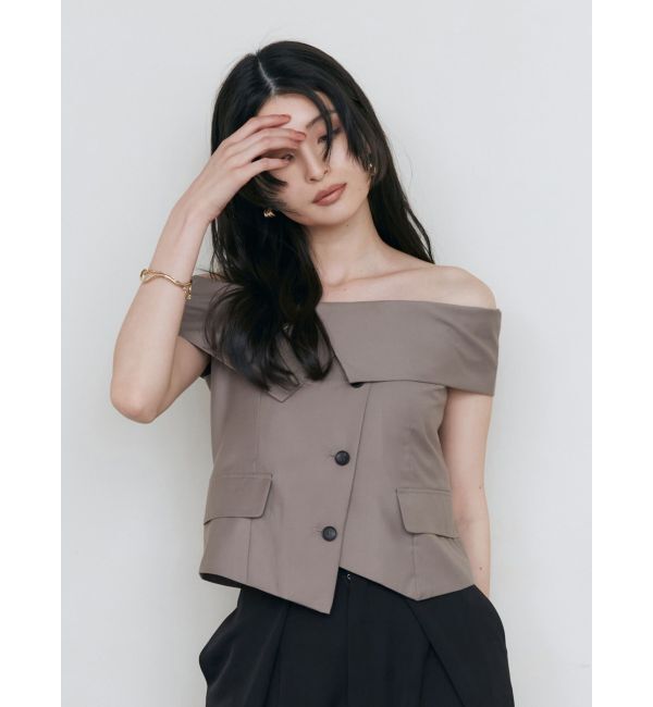 MURUA「オフショルマニッシュブラウス」|シャツ・ブラウス|