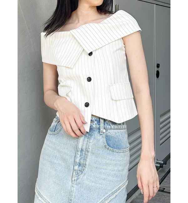 MURUA「オフショルマニッシュブラウス」|シャツ・ブラウス|