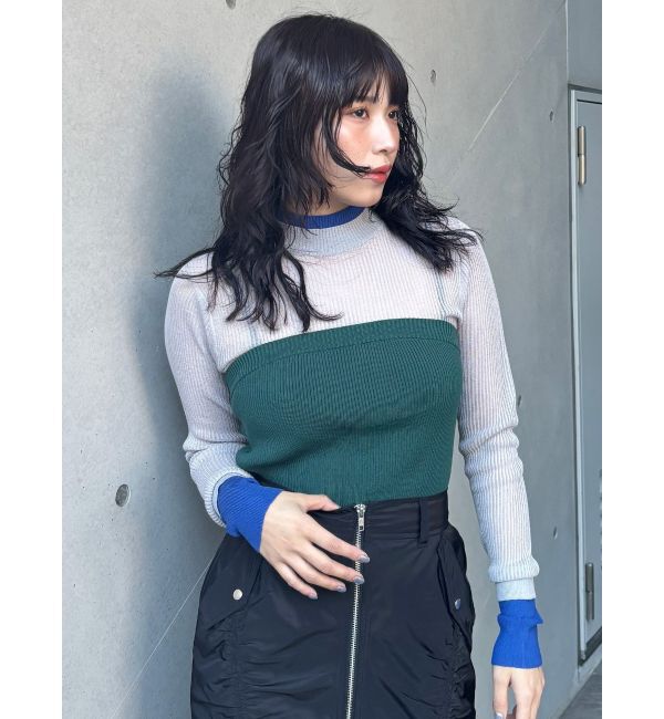 MURUA「ベアレイヤードニット」|ニット・セーター|