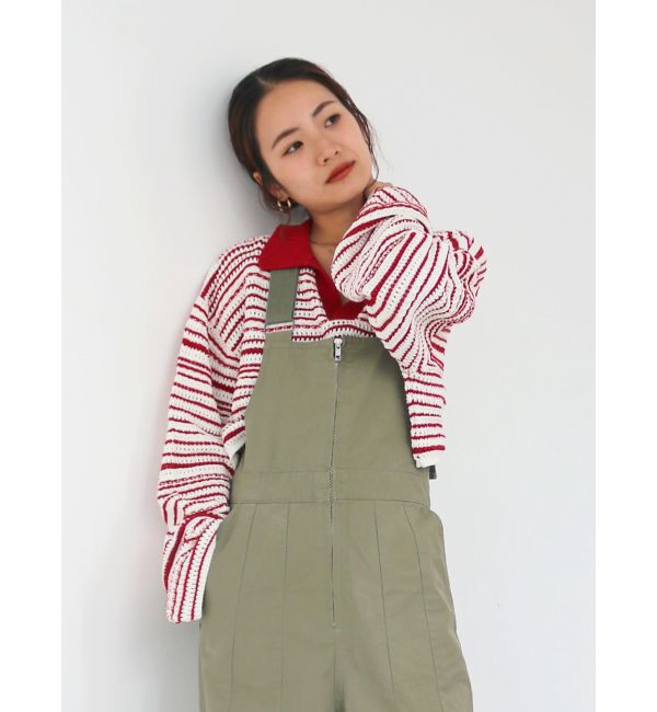 Ungrid「襟ショートボーダーニット」|ニット・セーター|