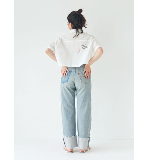 Ungrid「刺繍ハーフスリーブシャツ」|シャツ・ブラウス|