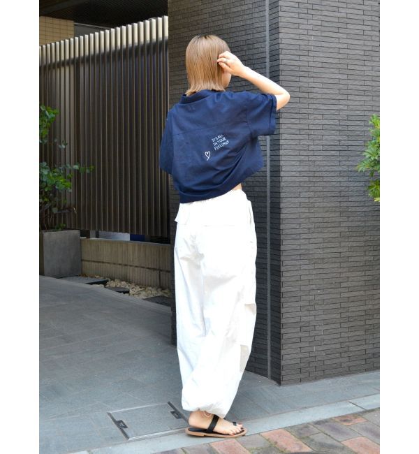 Ungrid「刺繍ハーフスリーブシャツ」|シャツ・ブラウス|