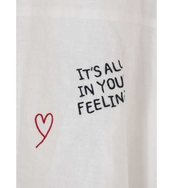 Ungrid「刺繍ハーフスリーブシャツ」|シャツ・ブラウス|