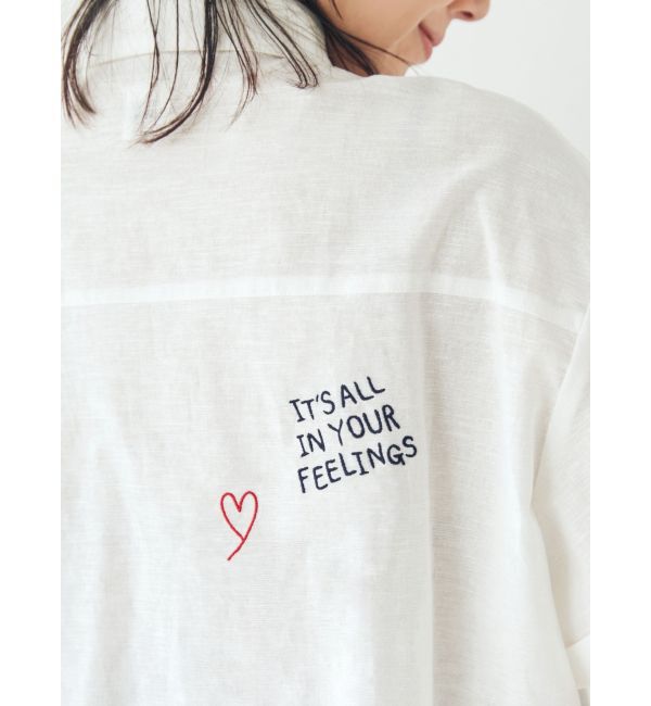 Ungrid「刺繍ハーフスリーブシャツ」|シャツ・ブラウス|