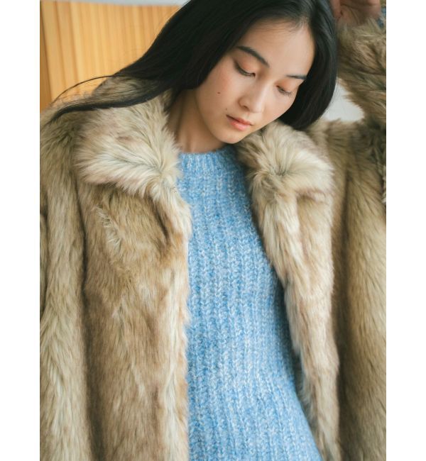 Ungrid「ボリュームデザインファーコート」|その他|