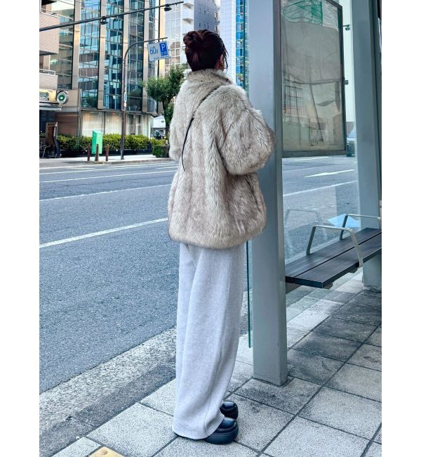 Ungrid「ボリュームデザインファーコート」|その他|