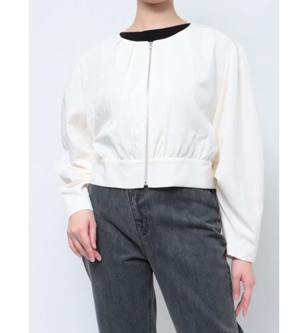 LAGUNAMOON「コクーンスリーブショートブルゾン」|ブルゾン・スタジャン|