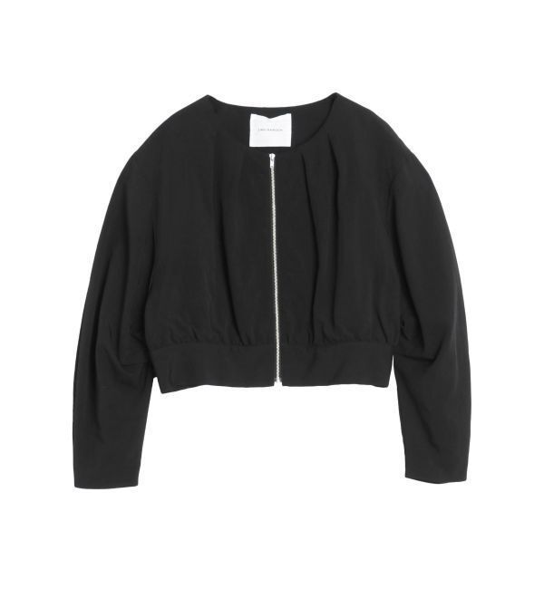 LAGUNAMOON「コクーンスリーブショートブルゾン」|ブルゾン・スタジャン|ブラック
