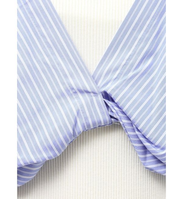 LAGUNAMOON「シャツドッキングリブニットワンピース」|ワンピース|