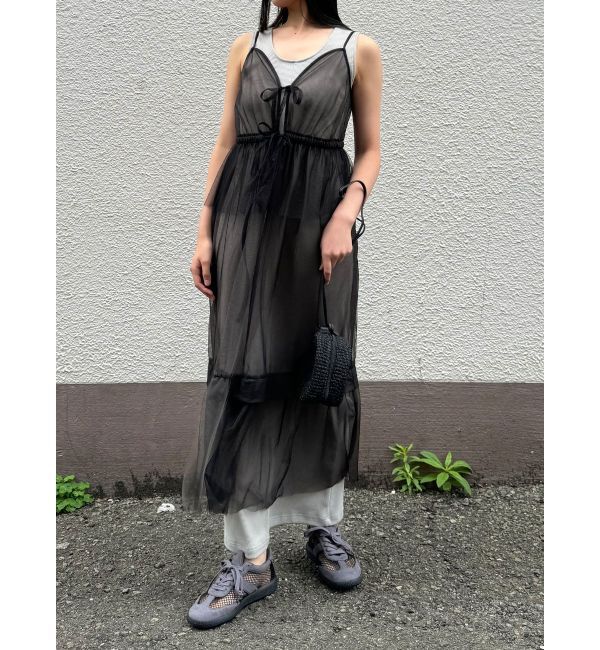 LAGUNAMOON「レイヤードチュールキャミワンピース」|ワンピース|
