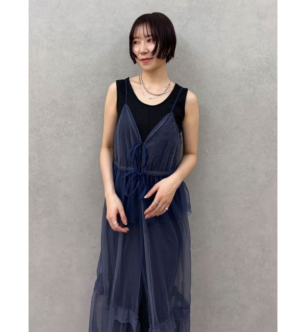 LAGUNAMOON「レイヤードチュールキャミワンピース」|ワンピース|