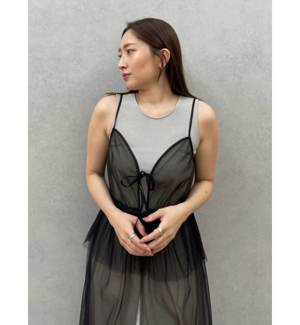 LAGUNAMOON「レイヤードチュールキャミワンピース」|ワンピース|