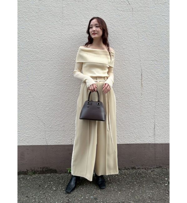 LAGUNAMOON「シアーオフショルニットプルオーバー」|ニット・セーター|