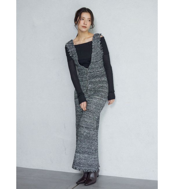 LAGUNAMOON「シアーオフショルニットプルオーバー」|ニット・セーター|