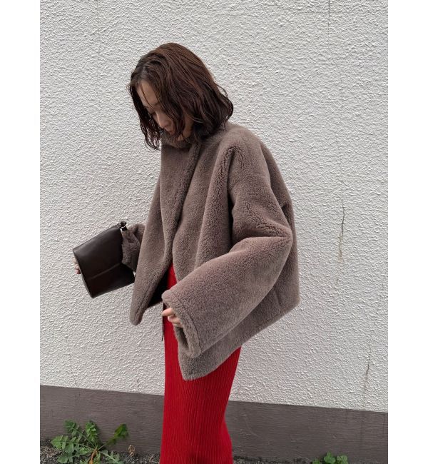 LAGUNAMOON「【REVIVAL】フェイクムートンスタンドカラーコート」|その他|