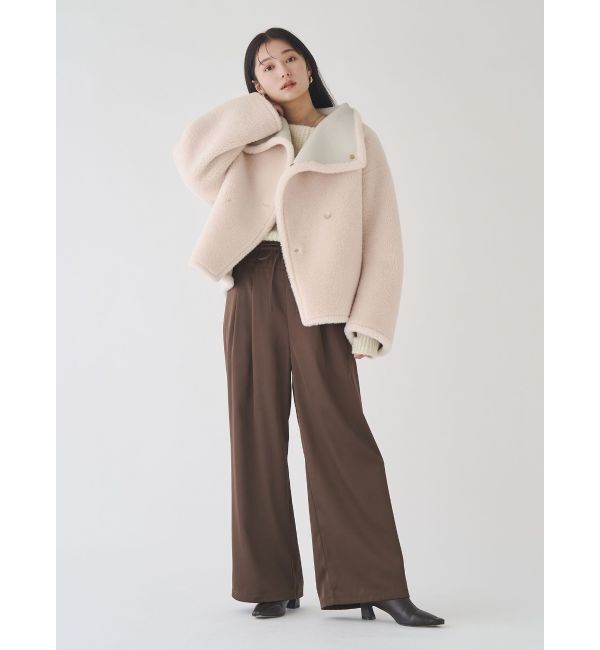 LAGUNAMOON「【REVIVAL】フェイクムートンスタンドカラーコート」|その他|