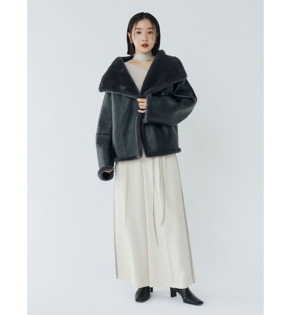 LAGUNAMOON「【REVIVAL】フェイクムートンスタンドカラーコート」|その他|