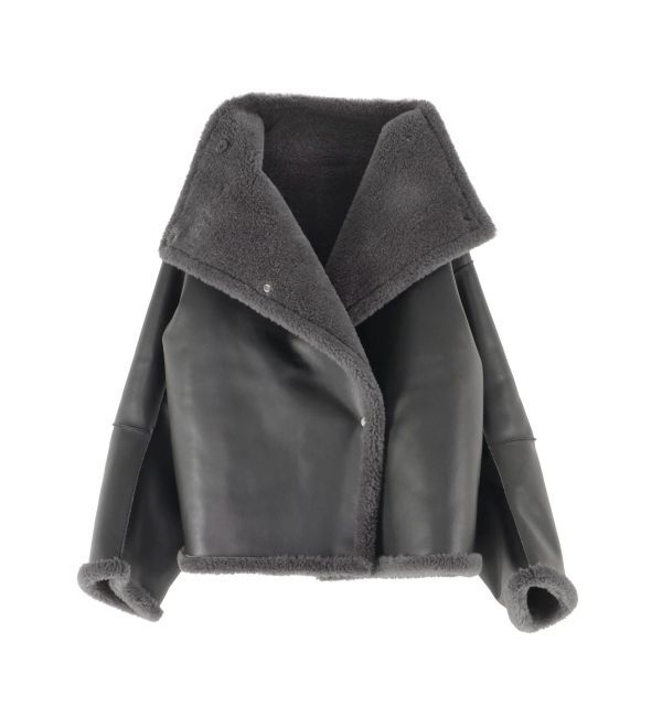 LAGUNAMOON「【REVIVAL】フェイクムートンスタンドカラーコート」|その他|