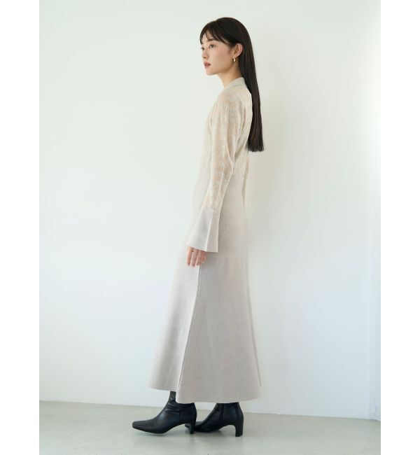 LAGUNAMOON「シアージャガードナローニットワンピース」|ワンピース|