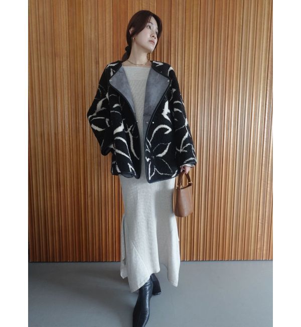 LAGUNAMOON「オフショルリブニットワンピース」|ワンピース|