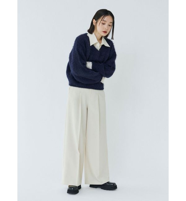 LAGUNAMOON「ウォッシャブルタックワイドパンツ」|その他|