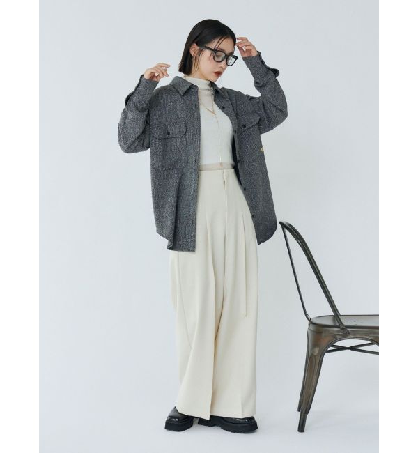 LAGUNAMOON「ウォッシャブルタックワイドパンツ」|その他|