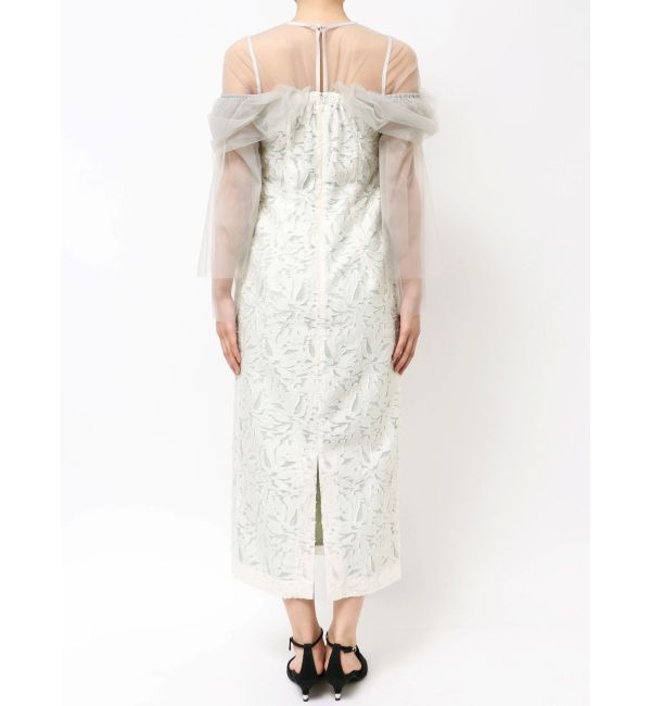 LAGUNAMOON「LADYボリュームチュールジャガードドレス」|ドレス|