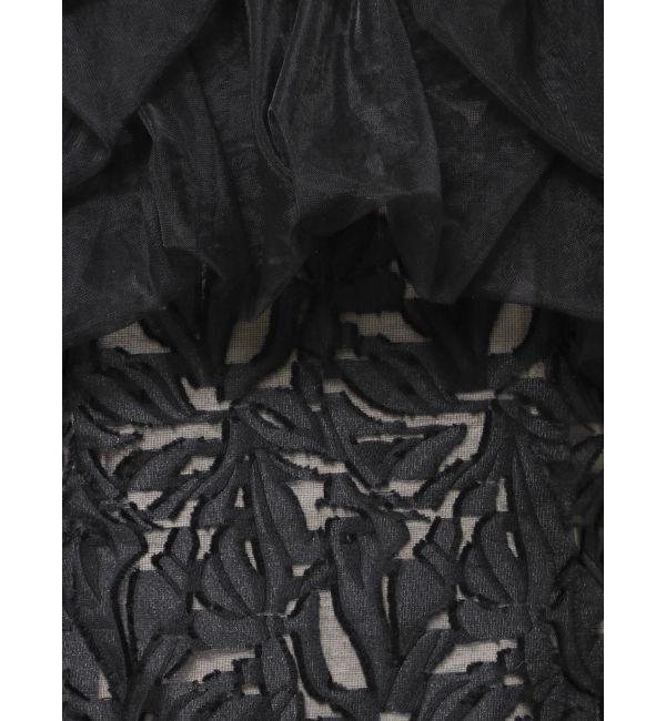 LAGUNAMOON「LADYボリュームチュールジャガードドレス」|ドレス|