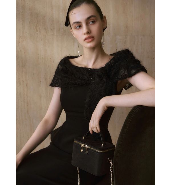 LAGUNAMOON「LADYオフショルレースドレス」|ドレス|